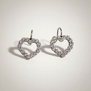 Brighton UR Loved Open Heart French Hook Earrings